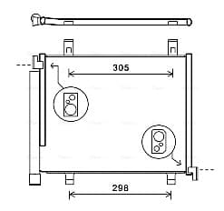 AVA QUALITY COOLING Kondenzátor klimatizácie VNA5327D 1