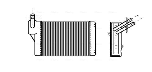 AVA QUALITY COOLING Výmenník tepla vnútorného kúrenia VNA6060 1