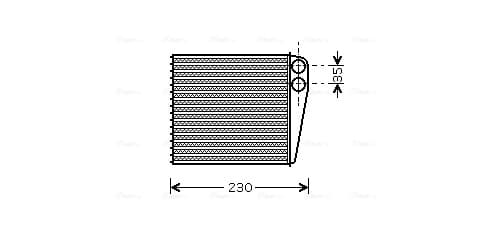 AVA QUALITY COOLING Výmenník tepla vnútorného kúrenia VNA6229 1