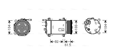 AVA QUALITY COOLING Kompresor klimatizácie VNAK167 1