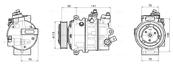AVA QUALITY COOLING Kompresor klimatizácie VNAK446 1
