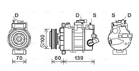 AVA QUALITY COOLING Kompresor klimatizácie VNK356 1