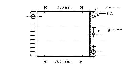 AVA QUALITY COOLING Chladič motora VO2027 1