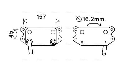 AVA QUALITY COOLING Chladič motorového oleja VO3154 1