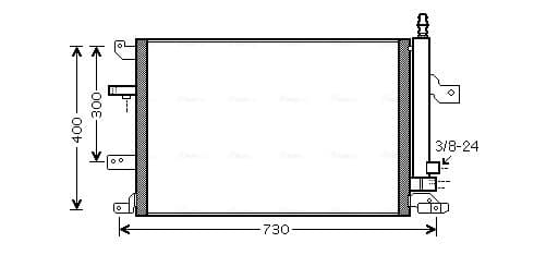 AVA QUALITY COOLING Kondenzátor klimatizácie VO5138D 1