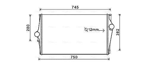 AVA QUALITY COOLING Chladič plniaceho vzduchu VOA4151 1