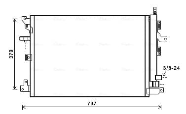 AVA QUALITY COOLING Kondenzátor klimatizácie VOA5152D 1