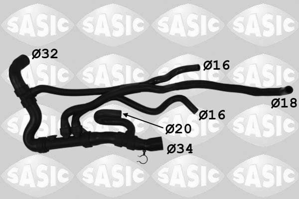 SASIC Hadica chladenia 3404201 1