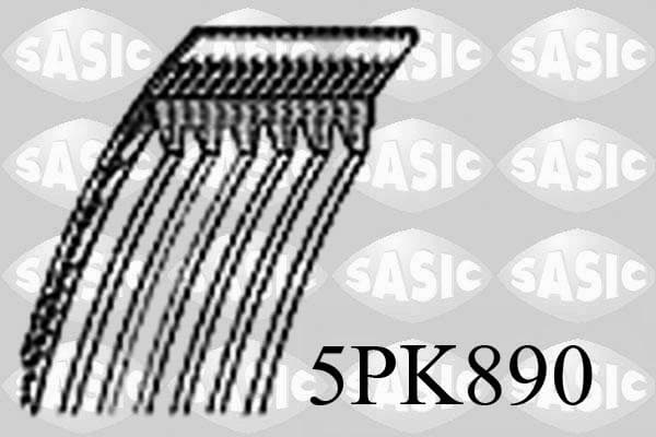 SASIC Ozubený klinový remeň 5PK890 1