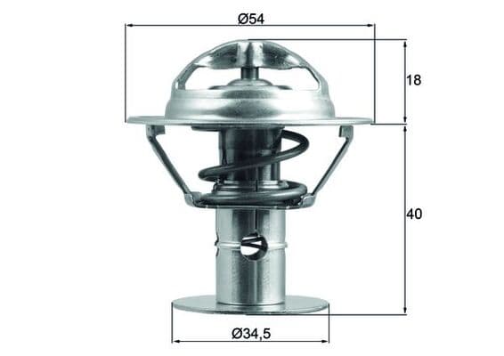 MAHLE ORIGINAL Termostat chladenia TX 180 86D 1
