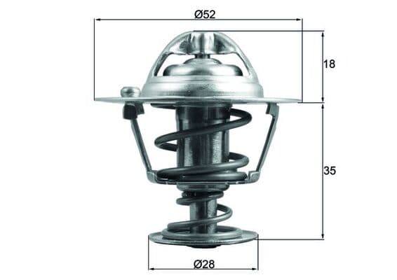MAHLE ORIGINAL Termostat chladenia TX 184 78D 1