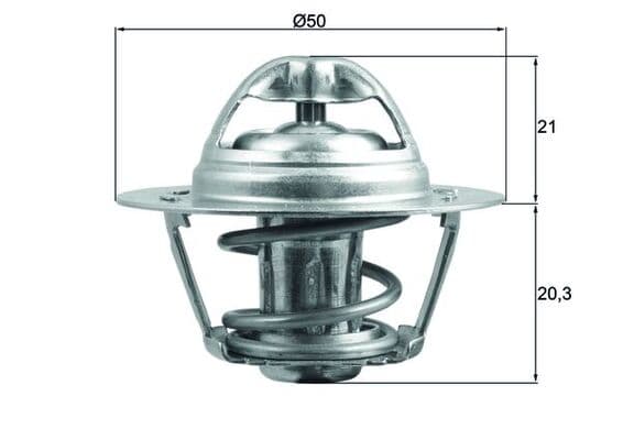 MAHLE ORIGINAL Termostat chladenia TX 196 83D 1
