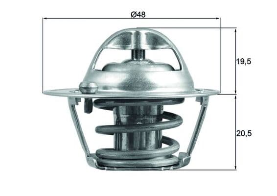 MAHLE ORIGINAL Termostat chladenia TX20482D 1