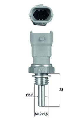 MAHLE ORIGINAL Snímač teploty chladiacej kvapaliny TSE 10 1