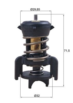 MAHLE ORIGINAL Termostat chladenia TX 251 94D 1