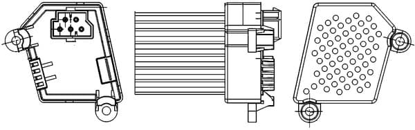 MAHLE ORIGINAL Regulator, ventilator vnutorneho priestoru ABR 33 000S 1