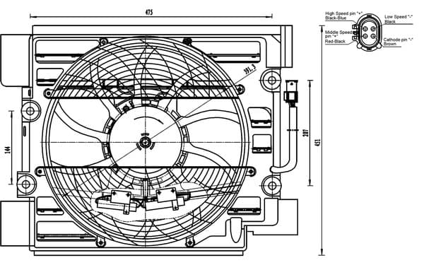 MAHLE ORIGINAL Ventilátor kondenzátora klimatizácie ACF 23 000S 1