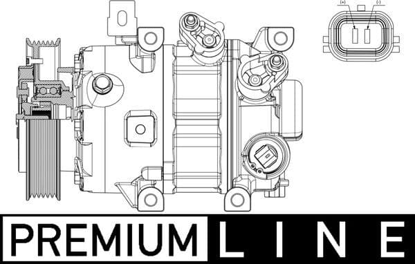 MAHLE ORIGINAL Kompresor klimatizácie ACP 635 000P 1