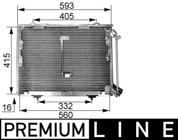 MAHLE ORIGINAL Kondenzátor klimatizácie AC 168 000P 1