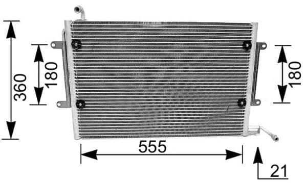 MAHLE ORIGINAL Kondenzátor klimatizácie AC 172 000S 1