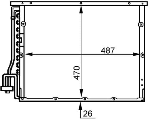 MAHLE ORIGINAL Kondenzátor klimatizácie AC 179 000S 1