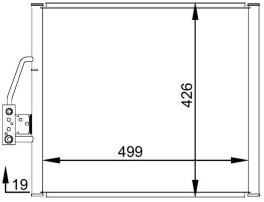 MAHLE ORIGINAL Kondenzátor klimatizácie AC 277 000S 1