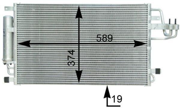 MAHLE ORIGINAL Kondenzátor klimatizácie AC 399 000S 1