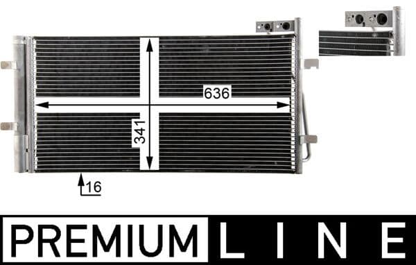 MAHLE ORIGINAL Kondenzátor klimatizácie AC 42 000P 1