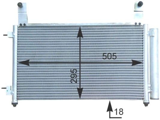 MAHLE ORIGINAL Kondenzátor klimatizácie AC 435 000S 1