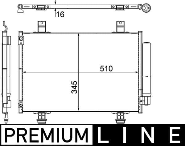 MAHLE ORIGINAL Kondenzátor klimatizácie AC 456 000P 1