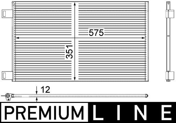 MAHLE ORIGINAL Kondenzátor klimatizácie AC 569 000P 1