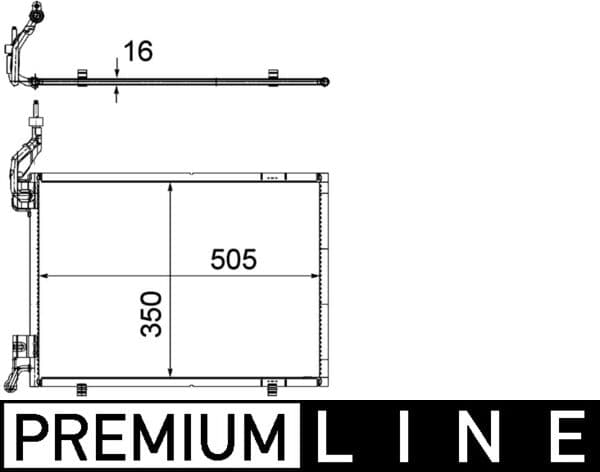MAHLE ORIGINAL Kondenzátor klimatizácie AC 579 000P 1