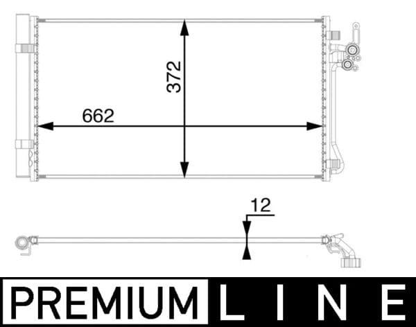 MAHLE ORIGINAL Kondenzátor klimatizácie AC 65 000P 1