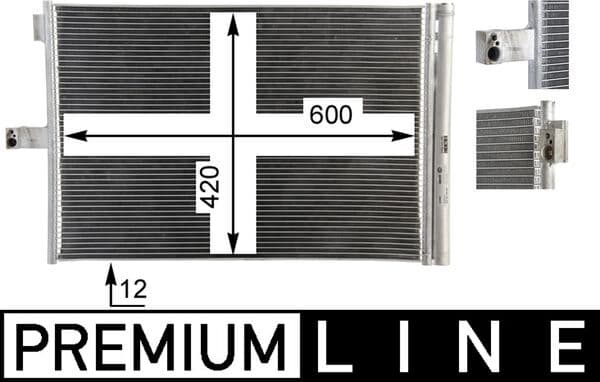 MAHLE ORIGINAL Kondenzátor klimatizácie AC 68 000P 1