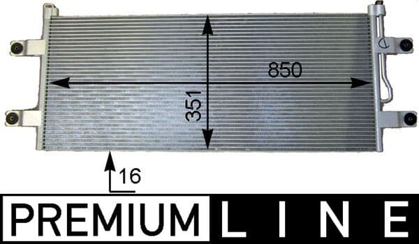 MAHLE ORIGINAL Kondenzátor klimatizácie AC 783 000P 1