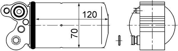 MAHLE ORIGINAL Vysúžač klimatizácie AD 101 000S 1