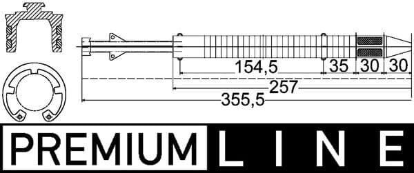 MAHLE ORIGINAL Vysúžač klimatizácie AD 183 000P 1