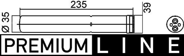 MAHLE ORIGINAL Vysúžač klimatizácie AD 259 000P 1