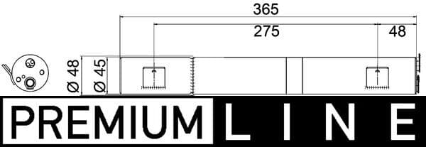 MAHLE ORIGINAL Vysúžač klimatizácie AD 286 000P 1