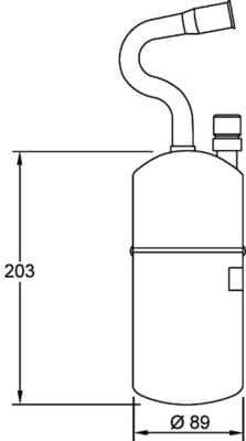 MAHLE ORIGINAL Vysúžač klimatizácie AD 34 000S 1
