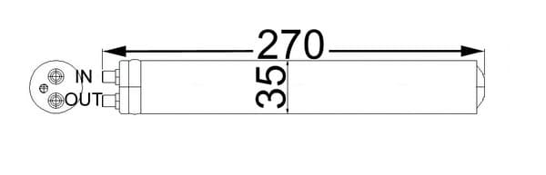 MAHLE ORIGINAL Vysúžač klimatizácie AD 64 000S 1