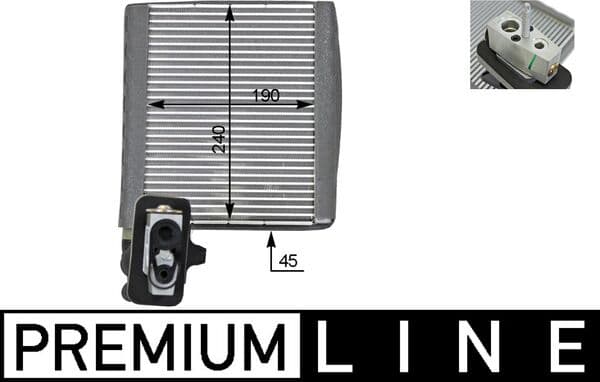 MAHLE ORIGINAL Výparník klimatizácie AE 119 000P 1