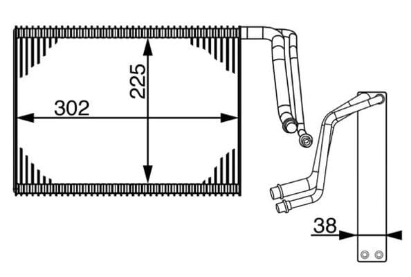 MAHLE ORIGINAL Výparník klimatizácie AE 143 000S 1