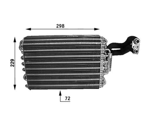 MAHLE ORIGINAL Výparník klimatizácie AE 31 000S 1