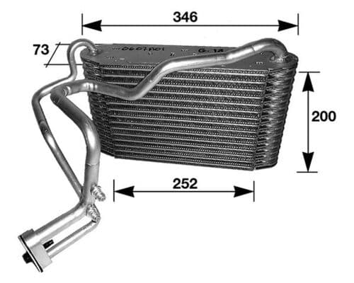 MAHLE ORIGINAL Výparník klimatizácie AE 33 000S 1