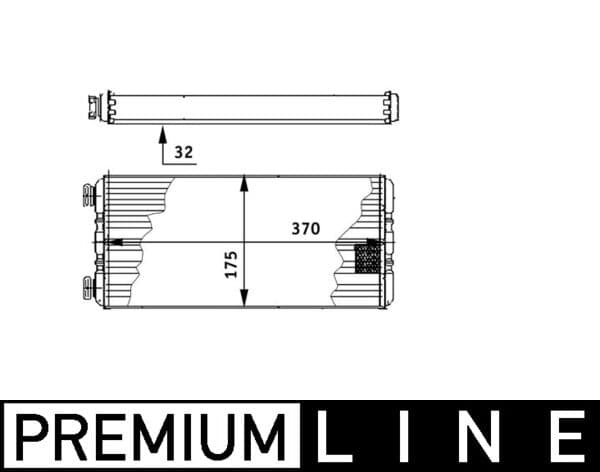 MAHLE ORIGINAL Výmenník tepla vnútorného kúrenia AH 131 000P 1