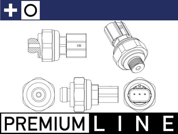 MAHLE ORIGINAL Tlakový spínač klimatizácie ASE 10 000P 1