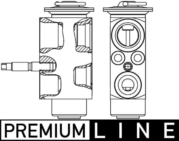 MAHLE ORIGINAL Expanzný ventil klimatizácie AVE 113 000P 1