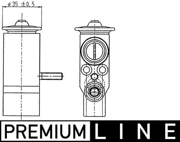 MAHLE ORIGINAL Expanzný ventil klimatizácie AVE 89 000P 1