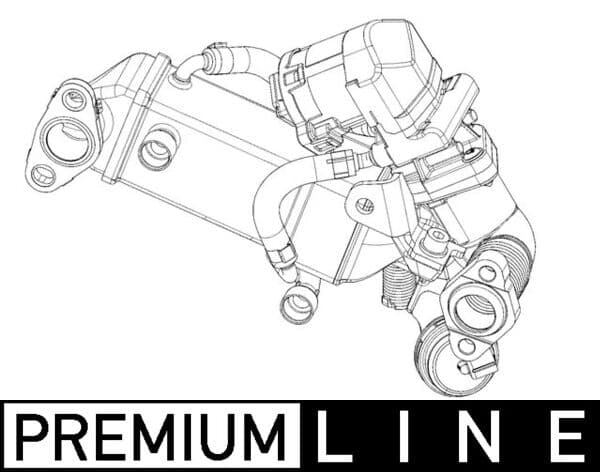 MAHLE ORIGINAL Chladič pre recirkuláciu plynov CE 10 000P 1